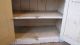 19th C Huge Early Old Primitive Wooden Step Back Cupboard Cabinet White Paint Primitives photo 7