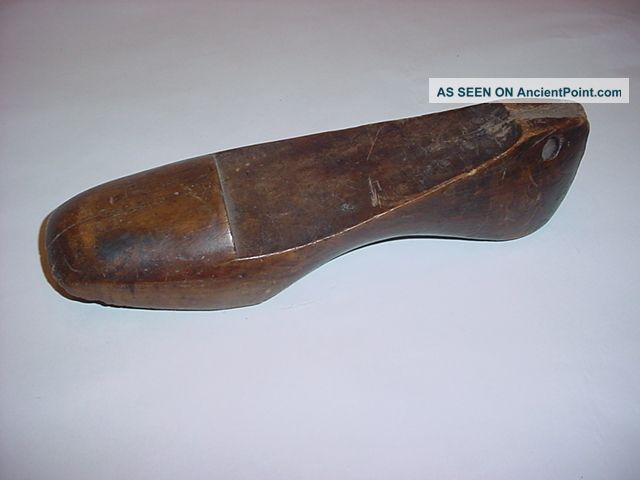 Wood Shoe Repair Form Hand Carved,  Antique & Well Primitives photo