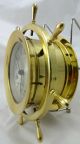 Vintage Seth Thomas Helmsman Brass Ships Bell Wall Clock,  100% Working W/ Key Clocks photo 4