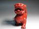 Chinese Old Red Jade Bloodstone Hand Carved Big Dragon Statue Size Length 18.  5cm Dragons photo 9