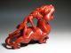 Chinese Old Red Jade Bloodstone Hand Carved Big Dragon Statue Size Length 18.  5cm Dragons photo 5