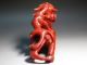 Chinese Old Red Jade Bloodstone Hand Carved Big Dragon Statue Size Length 18.  5cm Dragons photo 6