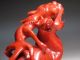 Chinese Old Red Jade Bloodstone Hand Carved Big Dragon Statue Size Length 18.  5cm Dragons photo 7