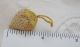 Antique Victorian Strawberry Miniature Yellow Sewing Pin Cushion Emery Tool Old Pin Cushions photo 3