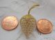 Antique Victorian Strawberry Miniature Yellow Sewing Pin Cushion Emery Tool Old Pin Cushions photo 4