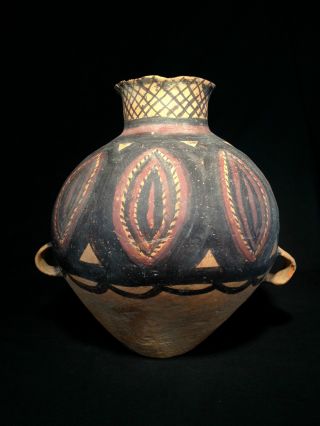 Ancient Chinese Neolithic Painted Vessel photo