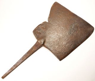 Antique - Medieval Iron Cleaver With Interesting Trade - Marck Ca 1000 - 1300 Ad photo