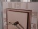 Stunning Art Deco Copper Mirror Glass Chrome Design Mantel Clock Clocks photo 2