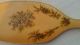Antique Large Wood Hand Held Vanity Mirror With Gold Hand Painted Floral Design Mirrors photo 1