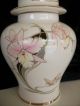 Vintage Japan Fine China Ginger Jar Urn Vase Gladiolus Flowers Butterflies Decor Urns photo 4