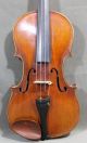 Antique Early 20thc Quality Figured Maple 4/4 German Violin & Case Nr String photo 3