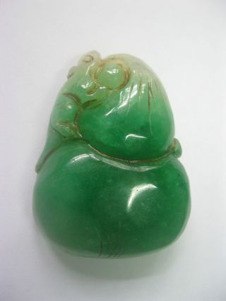 New Arrive Chinese Green Jadeite Pendant /chinese Hulu &animal Pendant photo