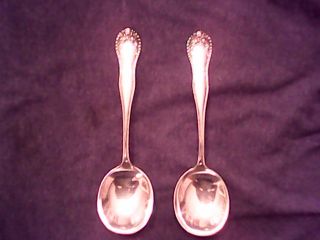 Lancaster By Gorham 2 Sterling Soup Spoons 