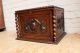 French Hunt Bottle Box Rare Piece In Oak Other photo 2