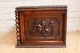French Hunt Bottle Box Rare Piece In Oak Other photo 3