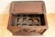 French Hunt Bottle Box Rare Piece In Oak Other photo 4
