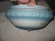 Antique Victorian Blue Painted Pan Dome Chandelier Fixture Glass Shade Lamps photo 3