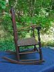 Delaware Valley 5 - Slat Ladder Back Rocking Chair,  Mid 18th C Antique Pre-1800 photo 1