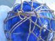 Antique Japanese Glass Fish Net Floats - Aqua Blue - Xx Large/huge Fishing Nets & Floats photo 2