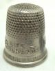 Vintage Thimble Prudential Life Insurance Company Metal Advertising Sewing Tool Thimbles photo 1
