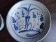 Old Chinese Blue & White Porcelain Plate & Cup Plates photo 1