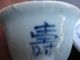 Old Chinese Blue & White Porcelain Plate & Cup Plates photo 5