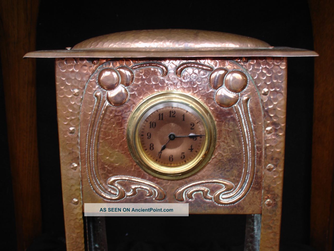 Arts And Crafts Nouveau Mission Glasgow School Copper Clock Arts & Crafts Movement photo