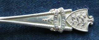 Antique Solid Silver Golf Spoon - Royal Jersey Golf Club - 1924 photo