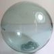 Glass Japanese Fishing Float Aqua Blue Old 15 Inch Circumference 5 
