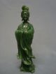 Fine Spinach - Green Jade/jadeit Kwan - Yin Figure With Very Fine Carvings Kwan-yin photo 1