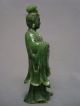 Fine Spinach - Green Jade/jadeit Kwan - Yin Figure With Very Fine Carvings Kwan-yin photo 3