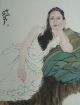 Excellent Chinese Mounted Painting Of Portrait By He Jiaying Paintings & Scrolls photo 3
