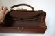 Cête D ' Or Brown Leather Gladstone Doctor Bag - Antique Vintage Doctor Bags photo 3