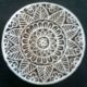Art 243 Wooden Block Print Round Carved Floral Design Craft India Stamp India photo 1