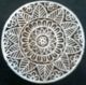 Art 243 Wooden Block Print Round Carved Floral Design Craft India Stamp India photo 2