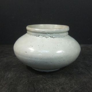 A846: Real Old Korean Rhee - Dynasty Style White Porcelain Ware Vase photo