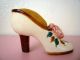 Vintage Antique Ceramic High Heel Shoe Pin Cushion,  Occupied Japan,  Plymouth Pin Cushions photo 2