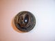 Antique Art Deco Enamel Button - Brown Glass Oval/metal Setting - Good Condition Buttons photo 1