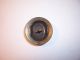 Antique Art Deco Enamel Button - Brown Glass Oval/metal Setting - Good Condition Buttons photo 3