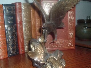 Wings Of Glory In Solid Bronze By Ronald Van Ruyckevelt 1990 Franklin Mint photo