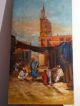 Antique Oil Painting Landscape With Arabian Motifs Islamic photo 1