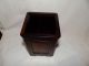 Antique Chinese Rosewood And Burl Wood Brush Pot Qing 5.  25 