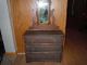 Antique Converse 1905 Childs Oak Wooden Toy Dresser With Mirror 1900-1950 photo 1