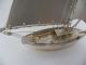 Masterly Hand Crafted Japanese Solid Sterling Silver 970 Yacht Boat Ship Japan Other photo 1