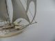 Masterly Hand Crafted Japanese Solid Sterling Silver 970 Yacht Boat Ship Japan Other photo 2