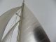 Masterly Hand Crafted Japanese Solid Sterling Silver 970 Yacht Boat Ship Japan Other photo 5