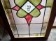 Textured Beveled Center Diamond Stained Glass Cluster Window (sg 1121) 1900-1940 photo 2