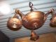 Antique Brass Hanging Chandelier - 3 - Arm - Pan Interior Ceiling Light (l291) Chandeliers, Fixtures, Sconces photo 5