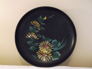 Stunning Primitive Style Handpainted Bowl Wall Hanging photo