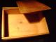 Antique 19th C.  Slide Top Pine Candle Box,  Dovetailed Case,  Wood Pegged Base Primitives photo 8